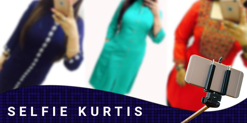 Selfie Kurti With Pant & Dupatta at best price in Delhi by N V Multi Store  | ID: 22107497662